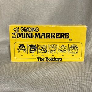 Vintage Set Teachers Grading Holidays Grading Stamps